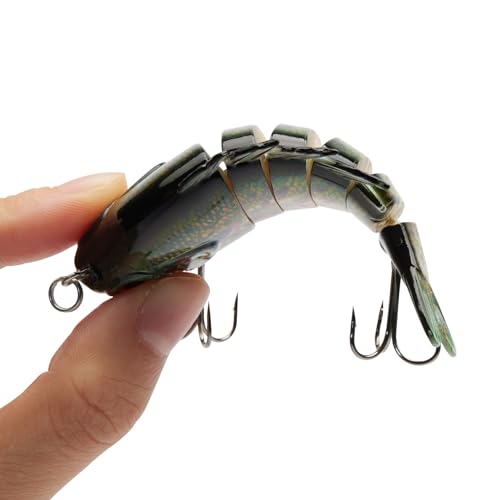 BASSDASH SwimPanfish Multi Jointed Panfish Bluegill Swimbaits Hard Topwater Bass Lures Fishing Lure Crank Saltwater 3.5in/0.85oz - color: Spotted Sunfish