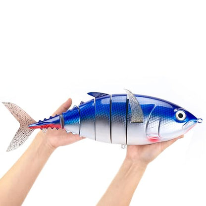 Large Multi Jointed Fishing Lures Bait,Big Giant Fishing Bass Lures,Crankbaits Swimbaits with Treble Hook - color: C3-15.77",36oz