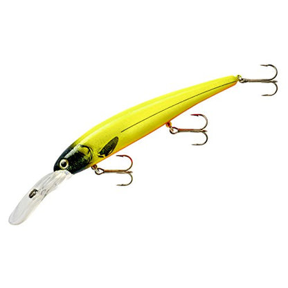 Bandit Lures 4 3/4-Inch Slender Minnow Jerkbait Trolls Up to 27 Feet Deep, Universal Color Patterns, 1 Piece - color: Humble Bee, size: 4 3/4", 5/8 oz