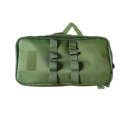 Fishing Tackle Bag Outdoor Camping Cookware Tool Bag Portable Large Capacity Tote Storage Bag Picnic Tactical Soft Case (Military green(13.38''L x 6.69''W x 7.48''H)) - color: Military green(13.38''L x 6.69''W x 7.48''H)