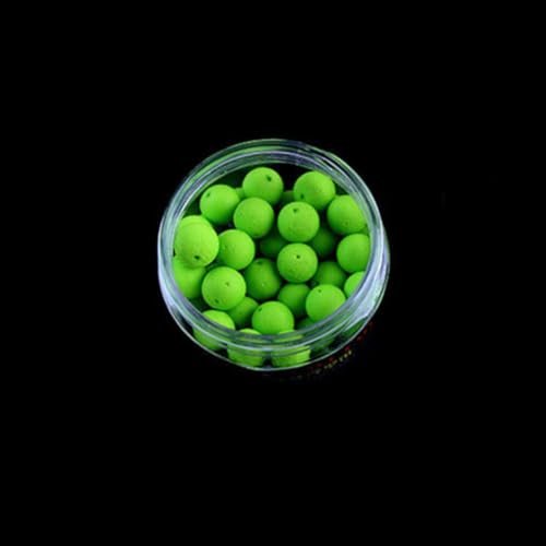 Minhe 30pcs Carp Fishing Floating Boilies EVA Foam Balls Artificial Bait for Hair Rig for chod Rig Bottom Fishing Tackle Apple Flavor 10mm