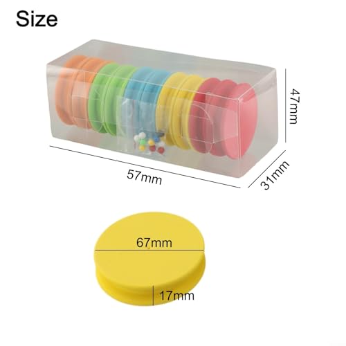 10-Pack EVA Foam Fishing Line Winder Set with Pins 65x17mm Rig Spools for Tackle Organization and Storage in ABS Box