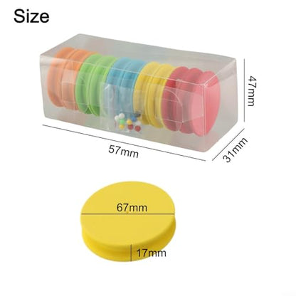 10-Pack EVA Foam Fishing Line Winder Set with Pins 65x17mm Rig Spools for Tackle Organization and Storage in ABS Box