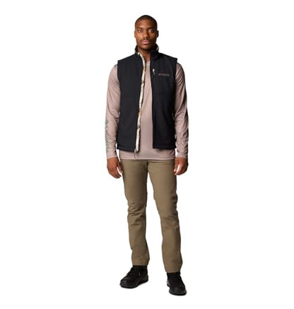 Columbia mens Phg Ascender II Softshell Vest - color: Black/Timberwoods Camo, size: Medium