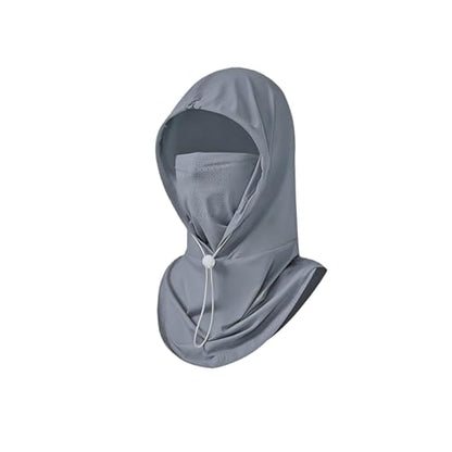 Cooling Balaclava Face Mask Sun UV Protection Hood Full Head Mask Face Cover with Breathable Holes for Cycling Fishing - color: Dark Gray
