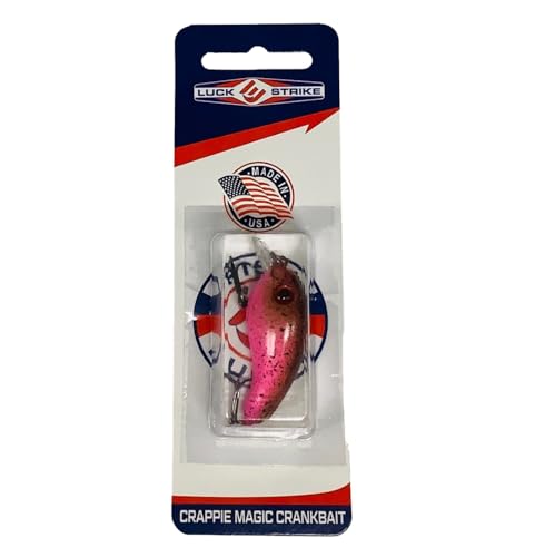 Crappie Magic Crankbait (2 Inch Crappie Lure) Made in the USA - color: Pink Eye