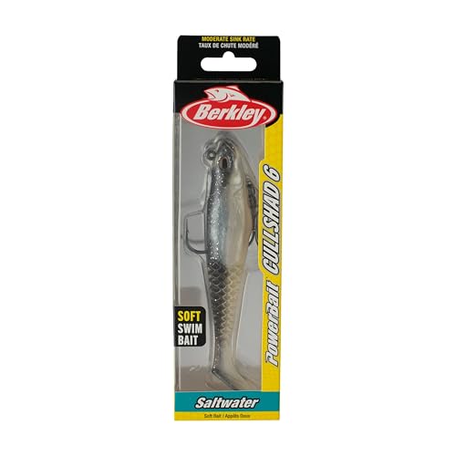 Berkley PowerBait Saltwater Pre-Rigged Cullshad Fishing Soft Bait - color: Black Shad, size: 6 in (1.625 oz)