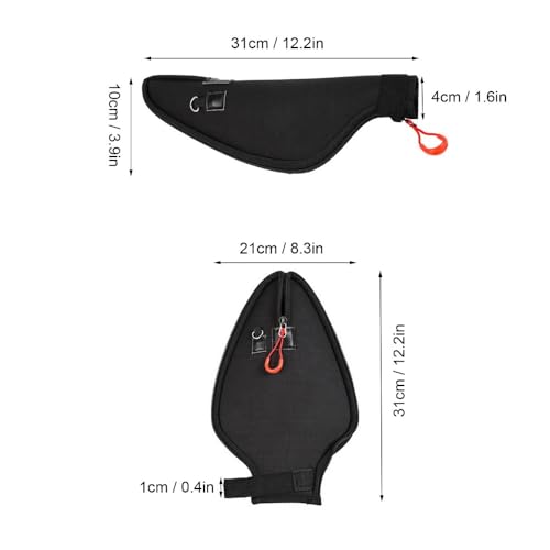 EVA Fishing Rod Tip Protector – Large Zipper Opening Protective Sleeve for Guide Rings & Telescopic Rods,Lightweight & Durable Rod Tip Cover‌