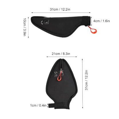 EVA Fishing Rod Tip Protector – Large Zipper Opening Protective Sleeve for Guide Rings & Telescopic Rods,Lightweight & Durable Rod Tip Cover‌