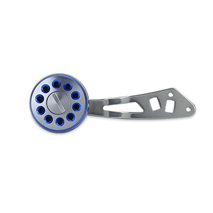 Fishing Reel Handle, Durable Metal Power Handle Replacement with Assembly Parts Baitcasting Reel Knob Grip for Anglers Freshwater Saltwater Fishing