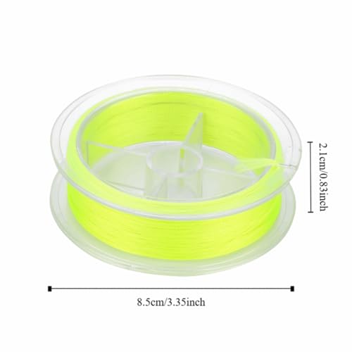 2PCS 164ft Fly Fishing Line – 8-Strand Line Floating Backing for Freshwater & Saltwater, High-Visibility Colors - color: Yellow&Green-20lb