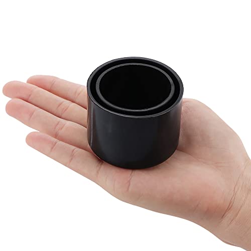 8 Pcs Black Rubber Fishing Rod Holder Tube Insert Protector, Fit 2" Tube(50mm to 51mm)