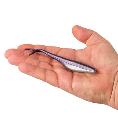 Berkley Gulp! Saltwater Jerk Shad Fishing Soft Bait - color: Purple Chrome, size: 6"