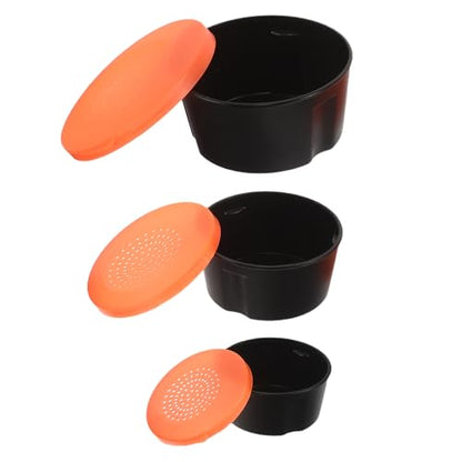 3pcs Plastic Worm Bait Storage Boxes with Breathable Holes and Optimal Protection, Portable Live Bait Holder for Outdoor Fishing with Different Size Containers