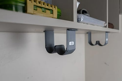 Fly Rod Tube Holder – Under Shelf & Ceiling Mount | Holds 2 Fly Rod Tubes | PETG, Made in USA | Fits Standard 2" & Large 2.5" Hard and Cloth Rod Tubes (2 Pack) - color: White, size: Standard (2")