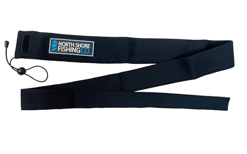 Premium Neoprene Fishing Rod Sleeve – Floating, Puncture Resistant, Labeled Protective Sock for Casting, Spinning, Trolling Fishing Rods - color: Black, size: 60", style: Spinning