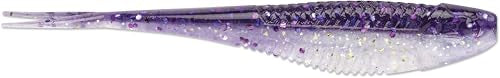 CrushCity Jerk Soft Plastic Jerkbait Minnow, Erratic Darting Action for Weightless & Jig Head Bass Fishing - color: Purpledescent