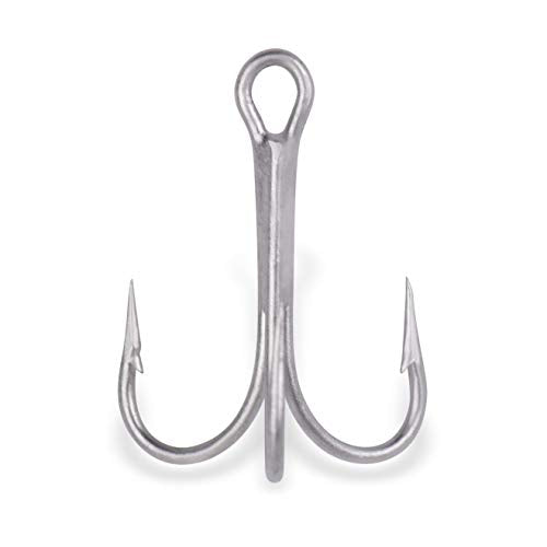 Mustad Treble Hook, O'Shaughnessy - color: Durasteel, size: 8