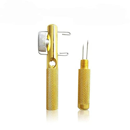 lasenersm 2 Pieces Fishing Line Knot Tying Tool Fishing Line Knotter Fishing Hook Knot Tying Tool Metal Fishing Line Hook Tie Device Fishing Hook Knot Tying Tool Fishing Knot Tying Tool, Golden
