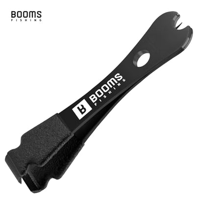 Booms Fishing FC2 Fishing Knot Tying Tool, Fly Fishing Line Cutter, Fishing Clippers with Retractor - color: Black #2