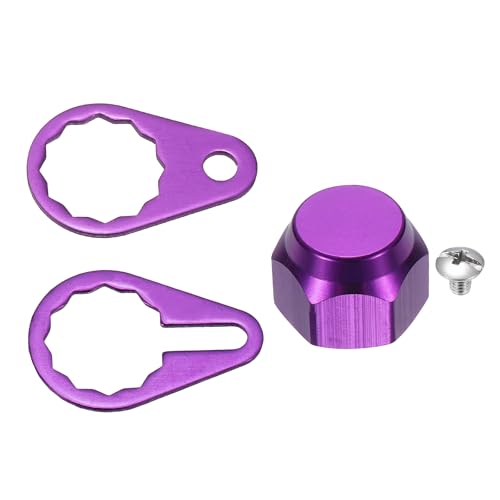 Fishing Reel Screw Nut Caps, Right Handle Locking Plate Nut Replacement Part - color: Purple, size: M8