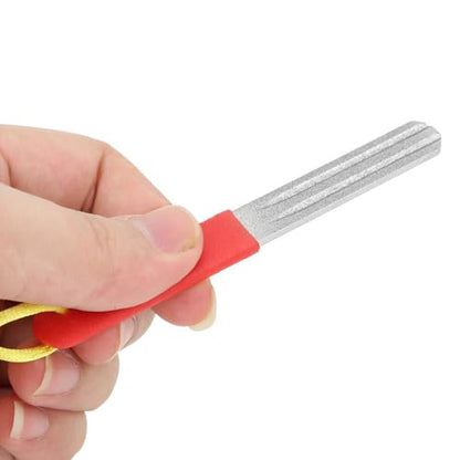 Hook Sharpener Hook File Tool, Fishhook Sharpening Whetstone, 400/800 Grits, Double Sided, with Anti Lost Rope, for Fishing