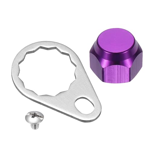 Fishing Reel Screw Nut Caps, Right Handle Knob Locking Plate Nut Replacement Parts - color: Purple, size: M8
