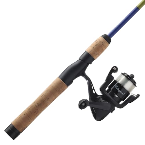 Shakespeare Catch More Fish Spinning Reel and Fishing Rod Combo with Kit - color: Trout West, style: 2024 Model