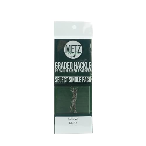 Metz Select Hackle Single Pack - color: Grizzly, size: 22