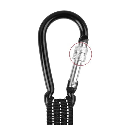 CYSKY 5 Pack Retractable Tool Lanyard with Aluminum Nut Lock Carabiner, Tool Tether Lanyards for Hand Power Tools, Maximum Weight Limit 13.6KG / 30lb (Colorful) - color: 【Screw Lock Carabiner】5 Pcs Colorful