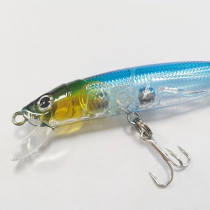 SEASKY Floating Minnow Bass Bait Laser Top Water Lures, Jerk Baits for Bass Fishing, Topwater Baits for Bass Trout Freshwater 3 9/16", 5/16oz Minnow - color: 01