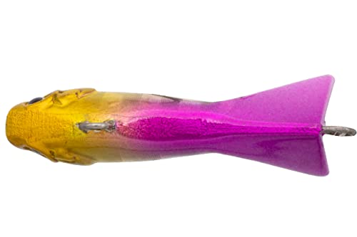 Eurotackle Z-Darter V2 Ice Fishing & Panfish Rattle Jigging Minnow Lure - color: Purple Joker (UV)