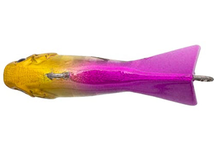 Eurotackle Z-Darter V2 Ice Fishing & Panfish Rattle Jigging Minnow Lure - color: Purple Joker (UV)