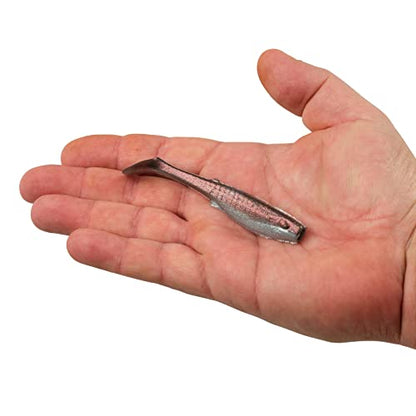 Berkley Gulp! Saltwater Paddleshad Fishing Soft Bait - color: Red Chrome, size: 4"