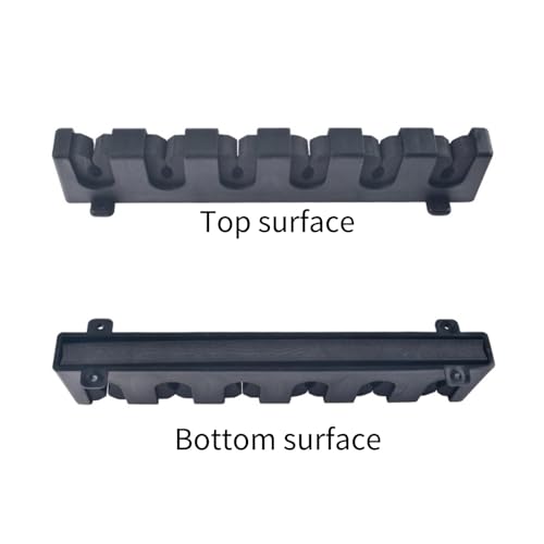 Wall Mount Fishing Rod Holders for Garage Organization, Horizontal Fishing Pole Holder Holds 6 Rods or Combos