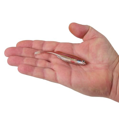 Berkley PowerBait Drip Minnow Fishing Soft Bait - color: HD Rainbow Shiner, size: 4"