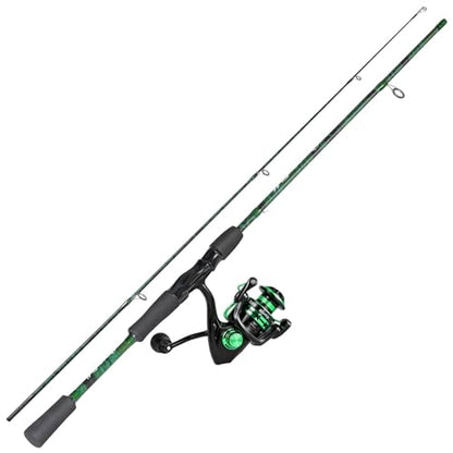 Sougayilang Fishing Rod Reel Combos,Two Pieces Fiberglass Durable and Strong Spinning Pole with Smooth Reel Available for Freshwater Catching Bass, Trout, Catfish - style: With Ms20 Reel