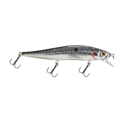 Luck E Strike STX Jerkbait, 4.5 Inch Suspending Hydrodynamic Fishing Lure, Made in The USA - color: Blk Diamond