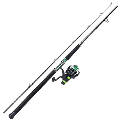 Sougayilang Catfish & Inshore Spinning Combo – 30LB Drag, 4.7:1, 13+1 Bearings, 2-Piece Medium Heavy Rod for Catfish, Striper, Redfish, Carp – Bottom Fishing - color: B-Spin7'6''-5000