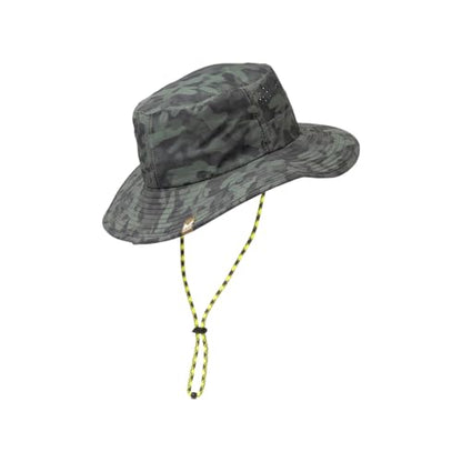 MISSION Cooling Anywhere Boonie Hat - Unisex Wide-Brim Hat for Men & Women - Cools Up to 2 Hours - UPF 50 Sun Protection - color: Etched Camo Black Forest