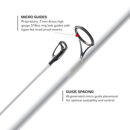 Duckett Fishing Micro Magic Pro Casting, Spinning & Crankin' Rods, Durable, Sensitive and Balanced Multi-Modulus Sensi-Touch Blanks - size: 7'0" Medium Light Fast Spinning