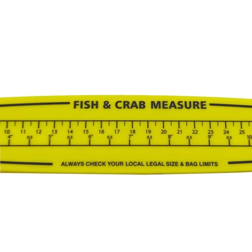Foldable Fishing Measuring Board 31 Inch (80 cm) Marine Ruler Gauge for Boat Shore Kayak Measurement, White Plastic