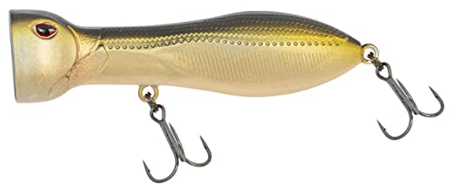 Nomad Design Chug Norris 72 Topwater Popper Lure – 3" - 3/8oz Floating Autotune Plug for Freshwater & Saltwater – Erratic Yet Natural Action - Proven on Big Bass and Smaller Saltwater Species - color: Shadow Boxer