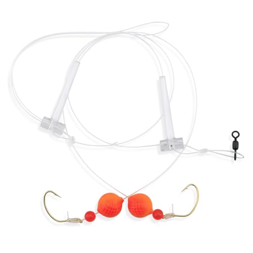 Aqua-Clear Hi-Lo Combo Rig - Bead/Float - color: Red/Orange, style: Kahle