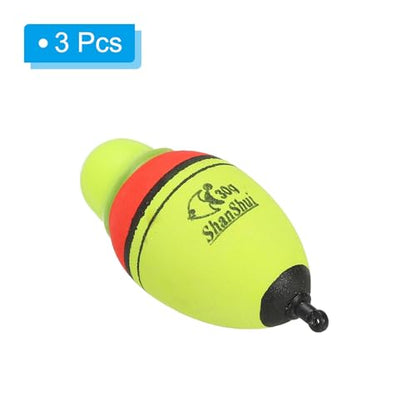 PATIKIL Lighted Fishing Slip Bobber, EVA Green Red LED Light Up Fishing Float for Night Fishing - style: 1oz
