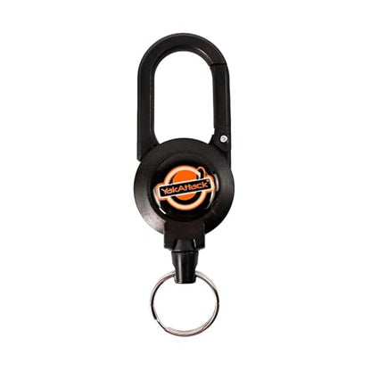 YakAttack Dual Fishing Tool Retractor - Style Options | Secure Clip-On with 360° Swivel | Heavy-Duty, Corrosion-Resistant for Saltwater & Freshwater | Fly Fishing Zinger Retractor - style: 24" Stainless Steel Cable