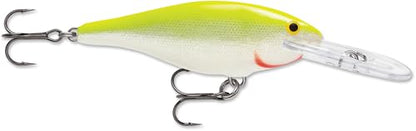 Rapala Shad Rap 6 Fishing Lure - color: Silver Fluorescent Chartreuse, size: 2-1/2"