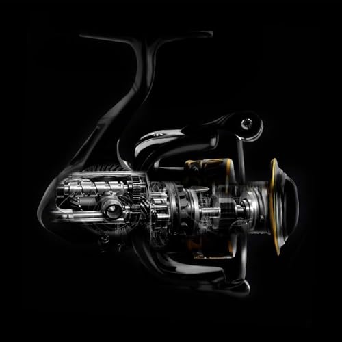 SANLIKE Spinning Reel Fishing Reel for Saltwater or Freshwater | Carbon Fiber, 40.5 Lbs Max Drag, 7+1 Stainless BB Ball Bearing, 5.2:1 Gear Ratio, Size 3000-6000 - size: 5000