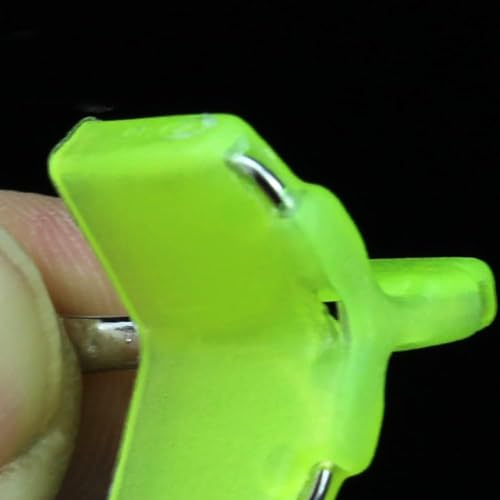 100 Pcs Yellow Fishing Treble Hook Covers Fishing Hook Bonnets Fishing Safety Cap Protector Fishing Hook Safety Cover Terminal Tackle and Accessories