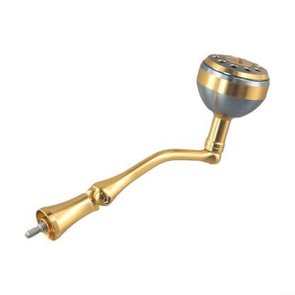 Aluminum Alloy Reel Handle Replacement With Round Knob For Most Fishing Reels, Long Lever Design For Better Control(M) - size: M